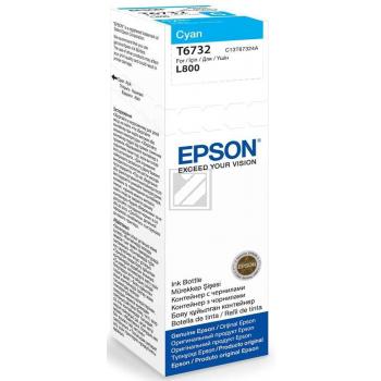 C13T67324A // T6732 / cyan / original EPSON Tintenflasche cyan / C13T67324A / 1800 S. / 70.00 ml