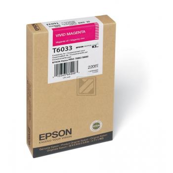 C13T603300 // T6033 / magenta / original EPSON Tintenpatrone magenta / C13T603300 / 220.00 ml