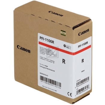0858C001 // PFI1100R / original CANON Tintenpatrone rot / 0858C001 / 160.00 ml
