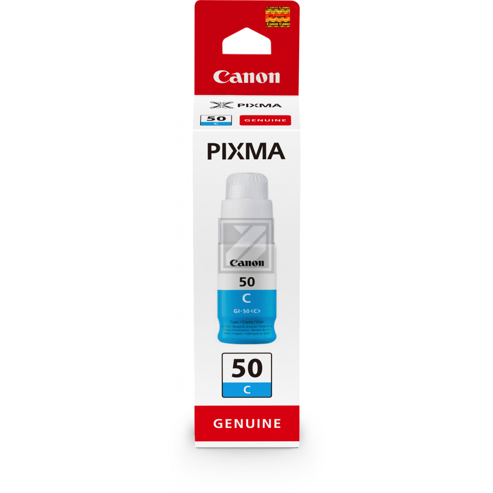 3403C001 // GI50C / cyan / original CANON Tintenflasche cyan / 3403C001 / 7700 S. / 70.00 ml
