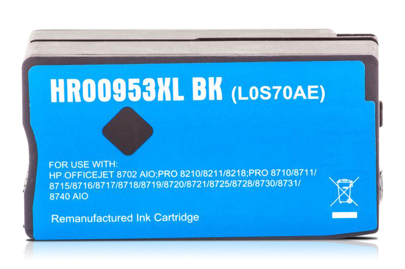 REF953XLBK Refill Tinte Black für HP / L0S70AE / 58ml