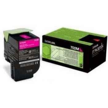 70C20ME // 702M / magenta / original Lexmark Toner / 70C20ME / 1000 S.