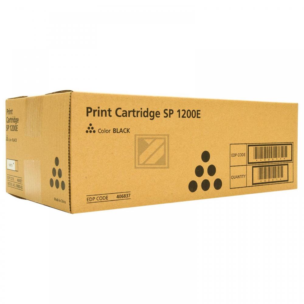 406837 // TYPE1200E / original RICOH Toner schwarz / 406837 / 2600 S.