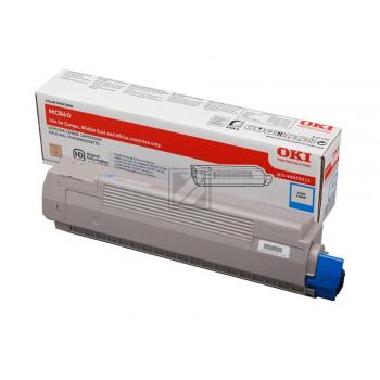 44059211 / cyan / original OKI Toner cyan / 44059211 / 10000 S.