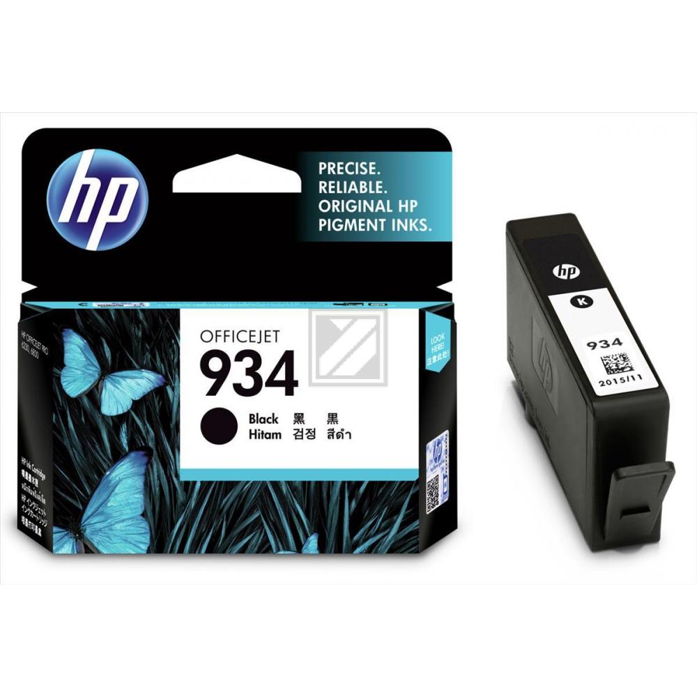 C2P19AE // 934 / schwarz / original HP Tintenpatrone schwarz / C2P19AE / 400 S. / 10.00 ml