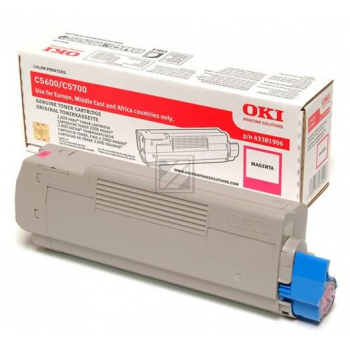 43381906 / magenta / original OKI Toner magenta / 43381906 / 2000 S.