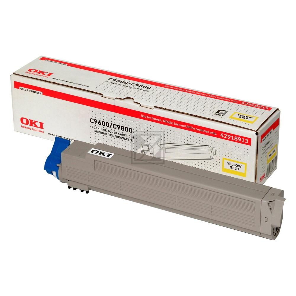 42918913 / gelb / original OKI Toner gelb / 42918913 / 15000 S.