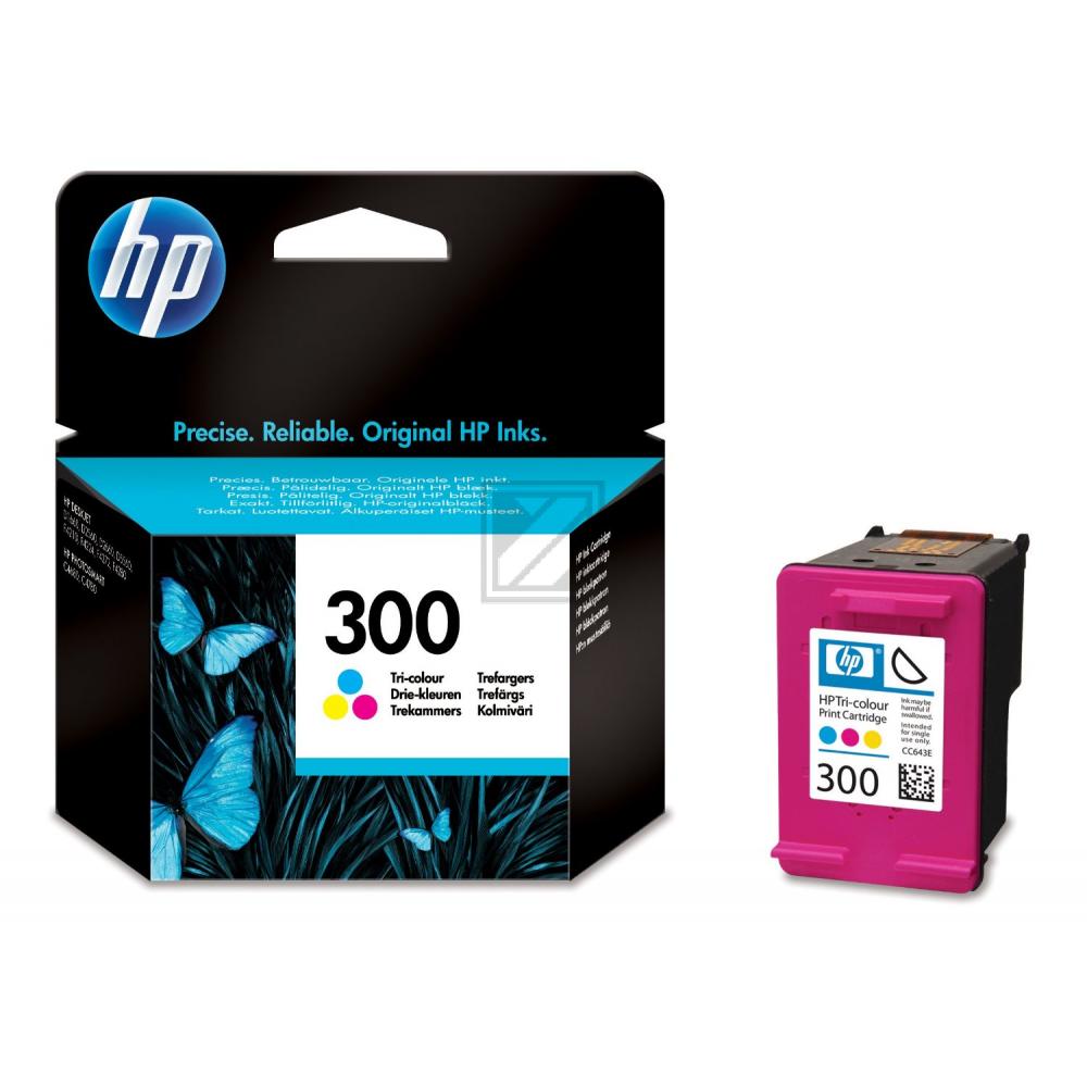 CC643EE // 300 / original HP Druckkopfpatrone color / CC643EE / 165 S. / 4.00 ml