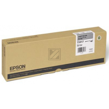 C13T591700 // T5917 / schwarz / original EPSON Tintenpatrone schwarz hell / C13T591700 / 700.00 ml