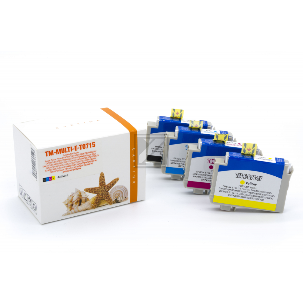 Alternativ Tinte für Epson / C13T07154010 / BK,C,M,Y11,4 ml