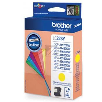 LC223Y / gelb / original BROTHER Tintenpatrone gelb / LC223Y / 550 S. / 5.90 ml