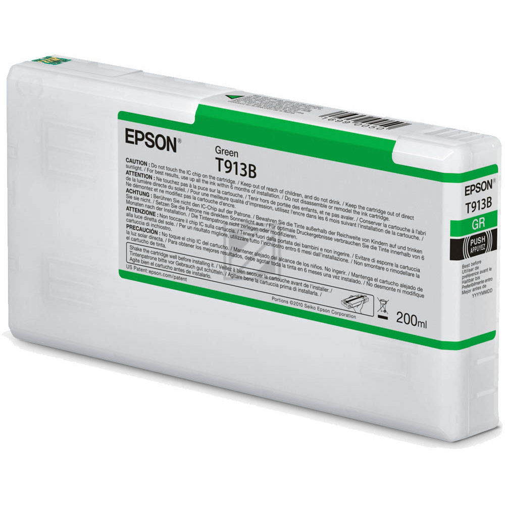 C13T913B00 // T913B / original EPSON Tintenpatrone grün / C13T913B00 / 200.00 ml