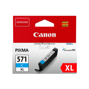 0332C001 // CLI571CXL / cyan / original CANON Tintenpatrone cyan / 0332C001 / 680 S. / 11.00 ml