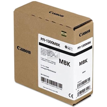 0810C001 // PFI1300MBK / schwarz / original CANON Tintenpatrone schwarz matt / 0810C001 / 330.00 ml