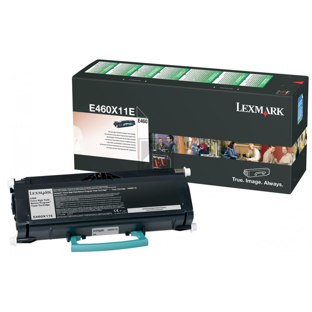 E460X11E / schwarz / original LEXMARK Toner schwarz / E460X11E / 15000 S.