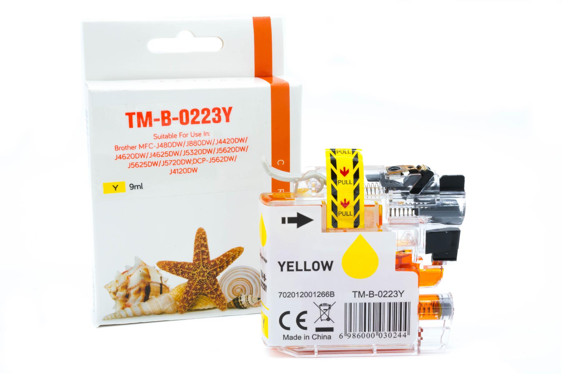 Alternativ Tinte Yellow für Brother / LC223Y / 9ml