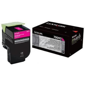 70C0H30 // 700H3 / magenta / original LEXMARK Toner magenta / 70C0H30 / 3000 S.