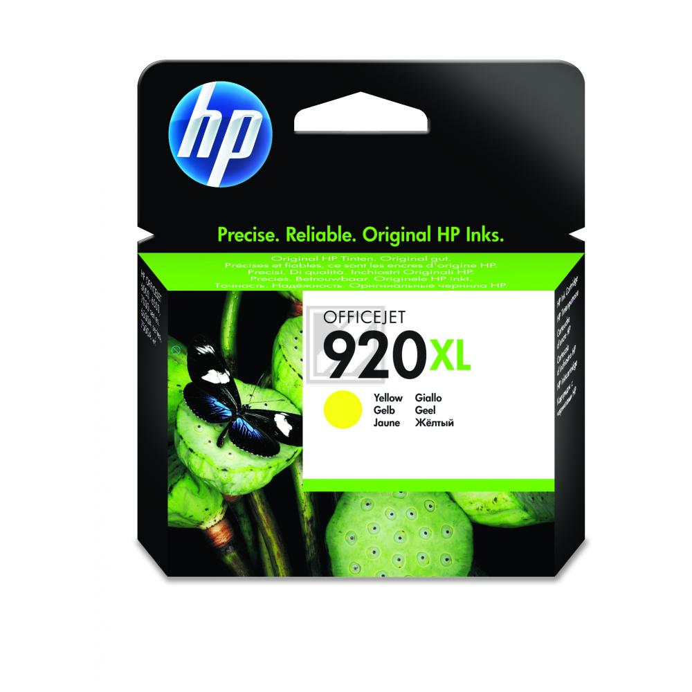 CD974AE // 920XL / gelb / original HP Tintenpatrone gelb / CD974AE / 700 S. / 6.00 ml