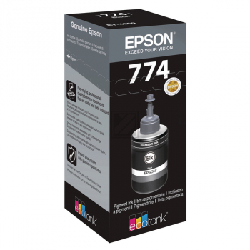C13T774140 // T7741 / schwarz / original EPSON Tintenflasche schwarz / C13T774140 / 6000 S. / 140.00 ml