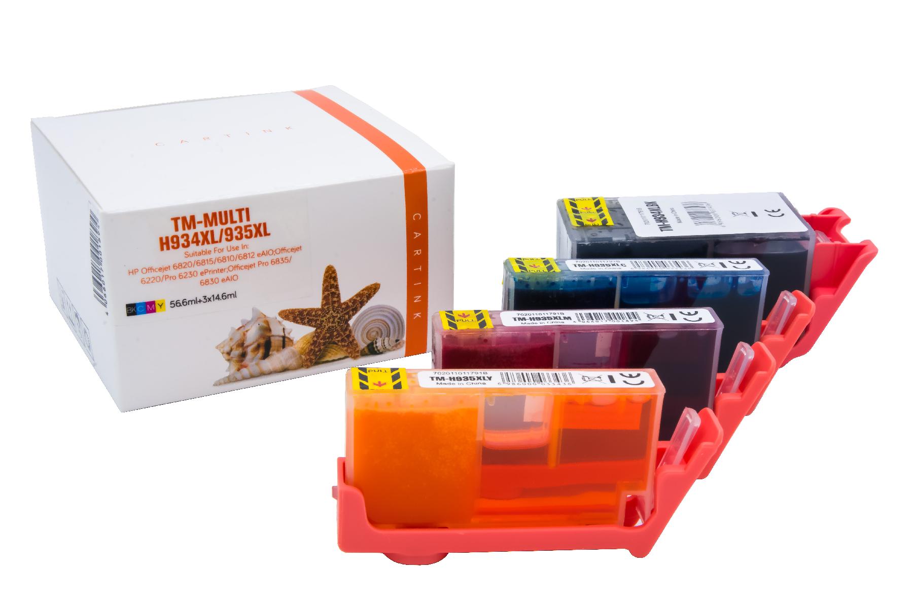 Alternativ Tinte für HP / C2P24AE / BK56,6ml /C,M,Y14,6ml