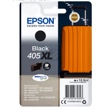 C13T05H14010 // 405XL / original EPSON Tintenpatrone schwarz / C13T05H14010 / 1100 S. / 18.90 ml