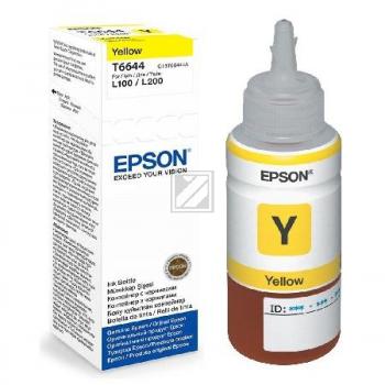 EPSON T6644  gelb Tintenflasche / C13T664440