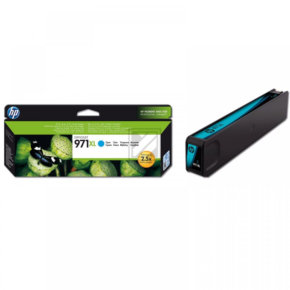 CN626AE // 971XL / cyan / original HP Tintenpatrone cyan / CN626AE / 6600 S. / 86.50 ml