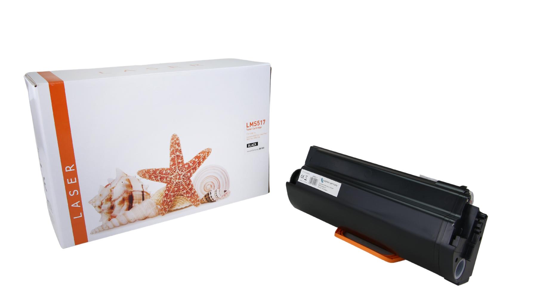 Alternativ Toner Black für Lexmark  / 51B2X00 / 20.000 Seiten