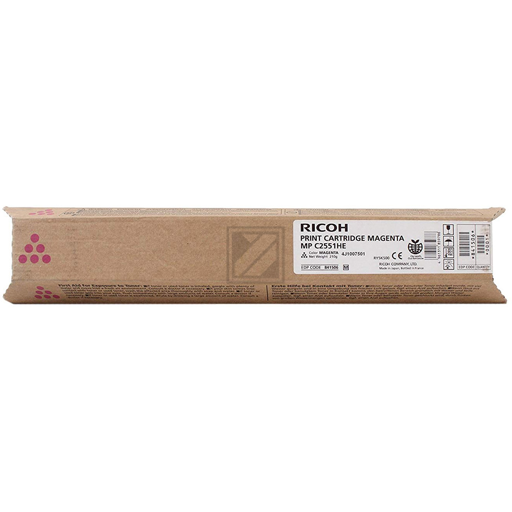 842063 // TYPEMPC2551HE / magenta / original RICOH Toner magenta / 842063 / 9500 S.