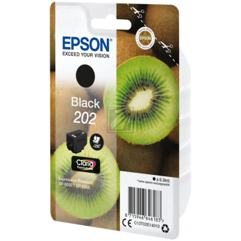 C13T02E14010 // 202 / original EPSON Tintenpatrone schwarz / C13T02E14010 / 250 S. / 6.90 ml