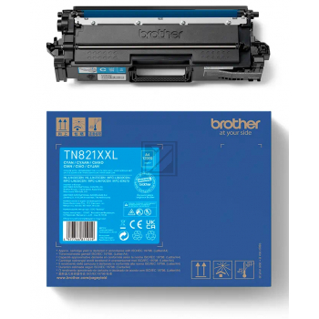TN821XXLC / cyan / original BROTHER Toner cyan / TN821XXLC / 12000 S.