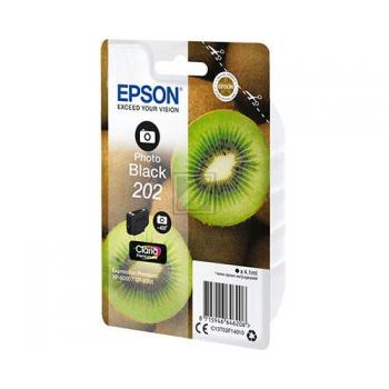 C13T02F14010 // 202 / original EPSON Tintenpatrone schwarz hell / C13T02F14010 / 400 S. / 4.10 ml