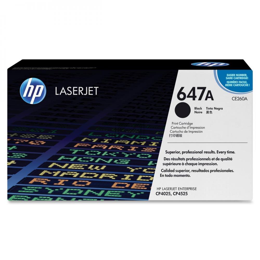 CE260A // 647A / schwarz / original HP Toner schwarz / CE260A / 8500 S.