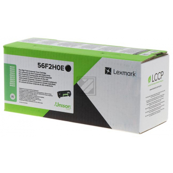 56F2H0E / original LEXMARK Toner schwarz / 56F2H0E / 15000 S.