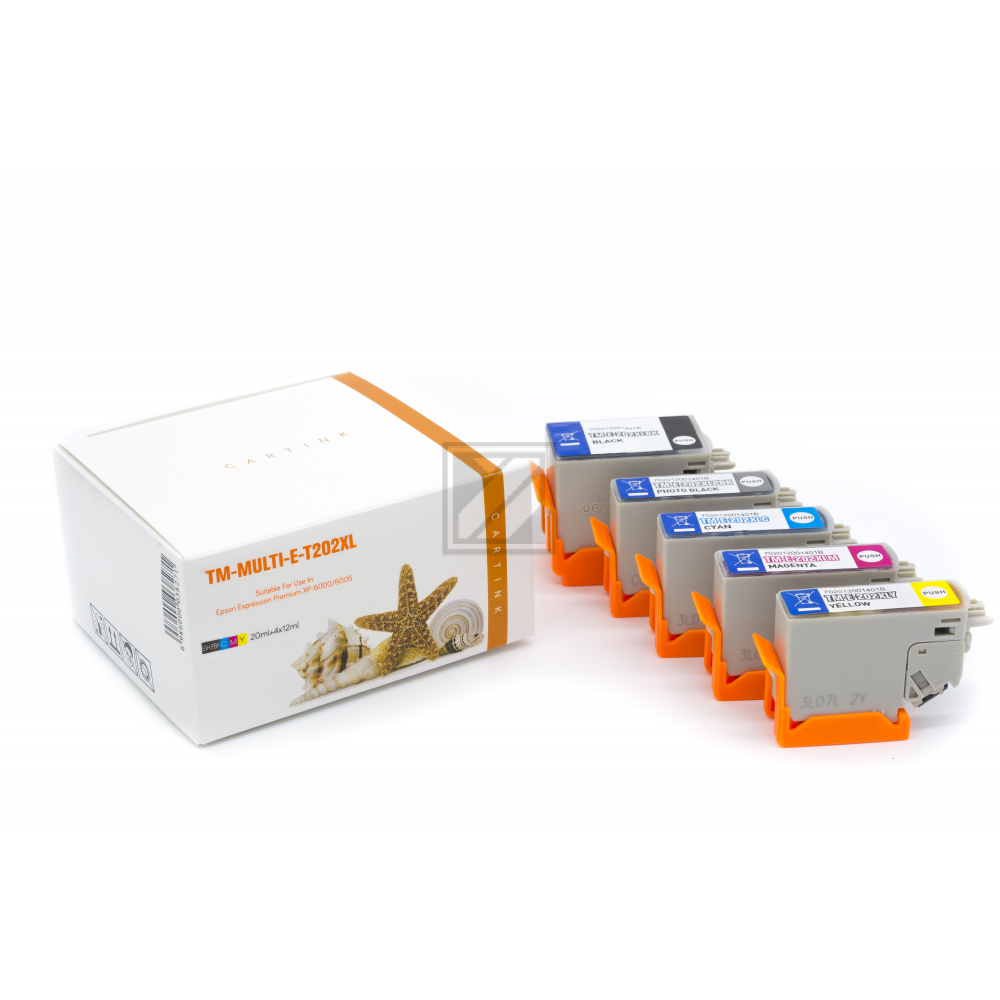 Alternativ Tinte für Epson / C13T02G74010/BK20ml/PBKCMY12ml