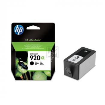 CD975AE // 920XL / schwarz / original HP Tintenpatrone schwarz / CD975AE / 1200 S. / 49.00 ml