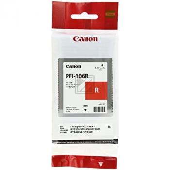 6627B001 // PFI106R / original CANON Tintenpatrone rot / 6627B001 / 130.00 ml