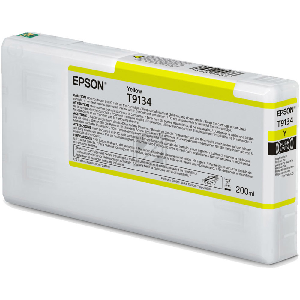 C13T913400 // T9134 / gelb / original EPSON Tintenpatrone gelb / C13T913400 / 200.00 ml