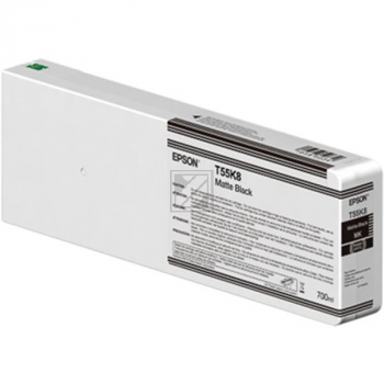 C13T55K800 // T55K800 / original EPSON Tintenpatrone schwarz matt / C13T55K800 / 700.00 ml