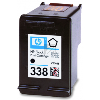 C8765EE // 338 / schwarz / original HP Druckkopfpatrone schwarz / C8765EE / 480 S. / 11.00 ml