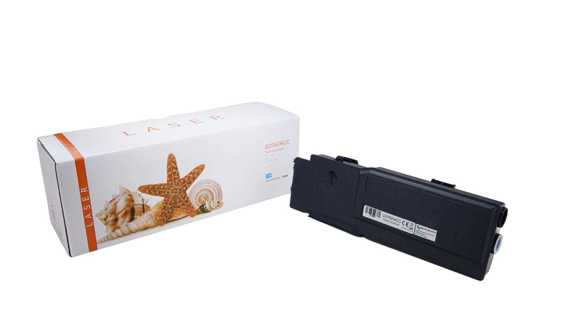 Alternativ Toner Cyan für Dell / FMRYP / 9.000 Seiten