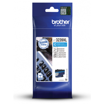 LC3239XLC / original BROTHER Tintenpatrone cyan / LC3239XLC / 5000 S.