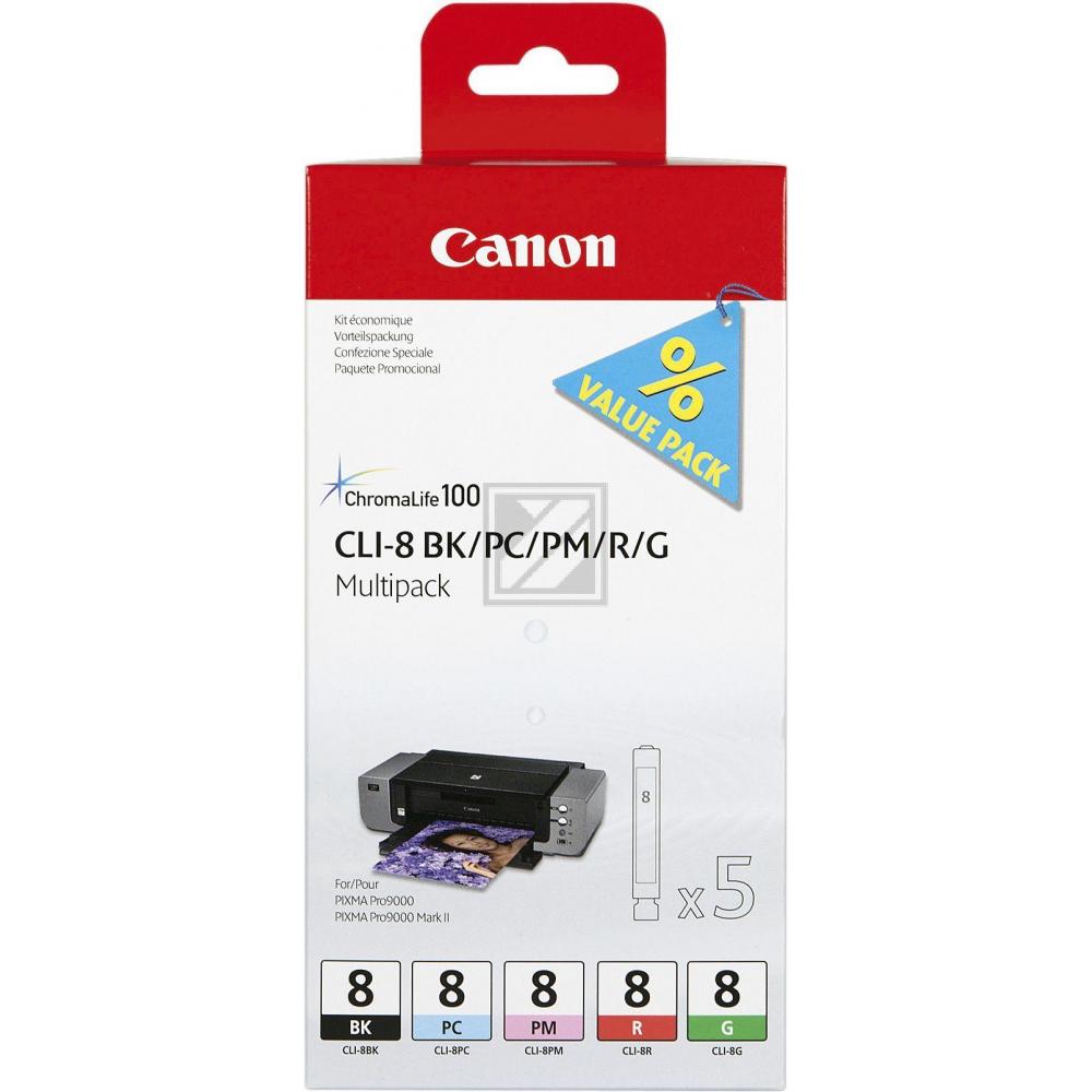 0620B027 // CLI8 / original CANON Tintenpatrone MultiPack / 0620B027
