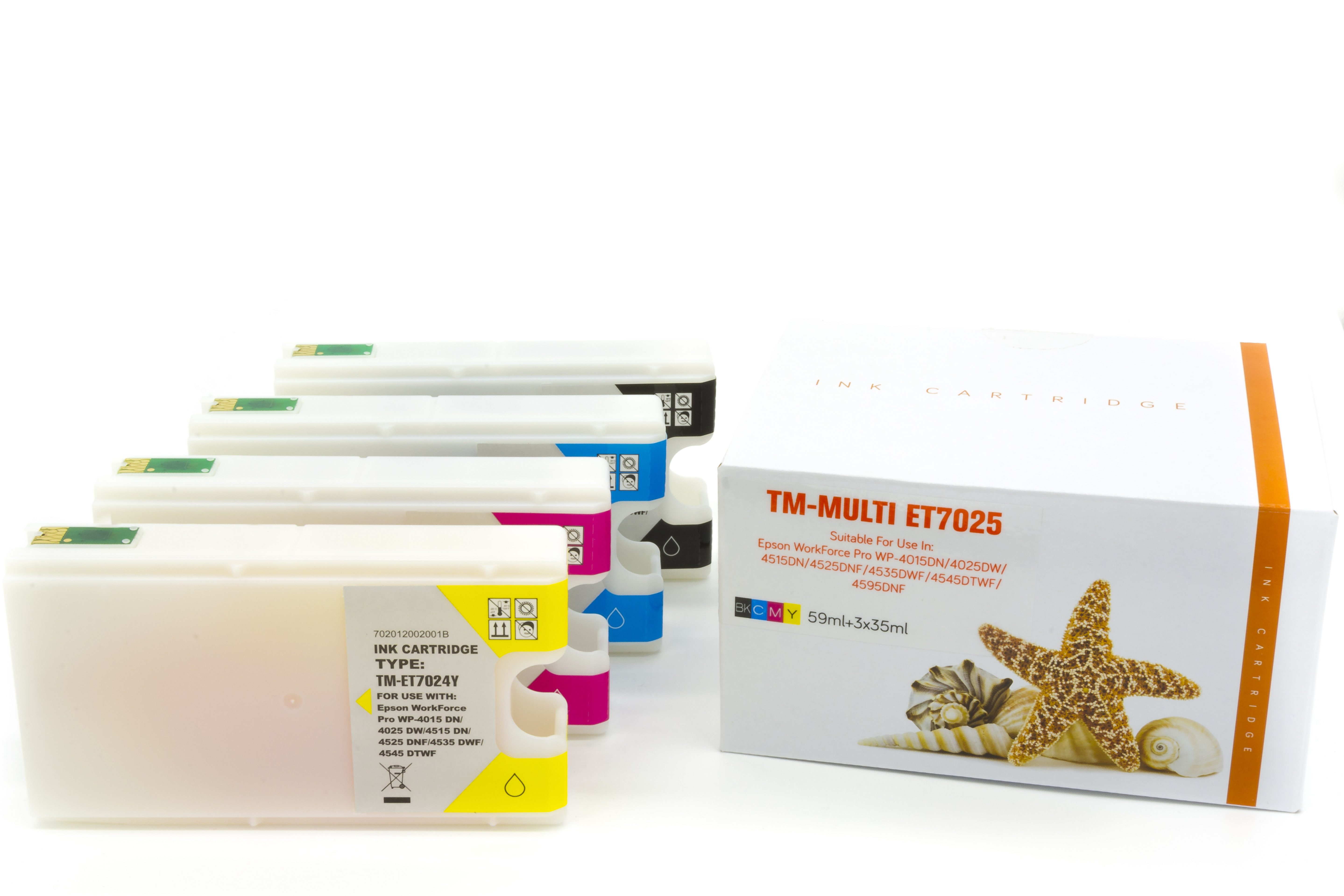 Alternativ Tinte für Epson / C13T702 / BK59ml / C,M,Y35ml (PATENT SAFE)