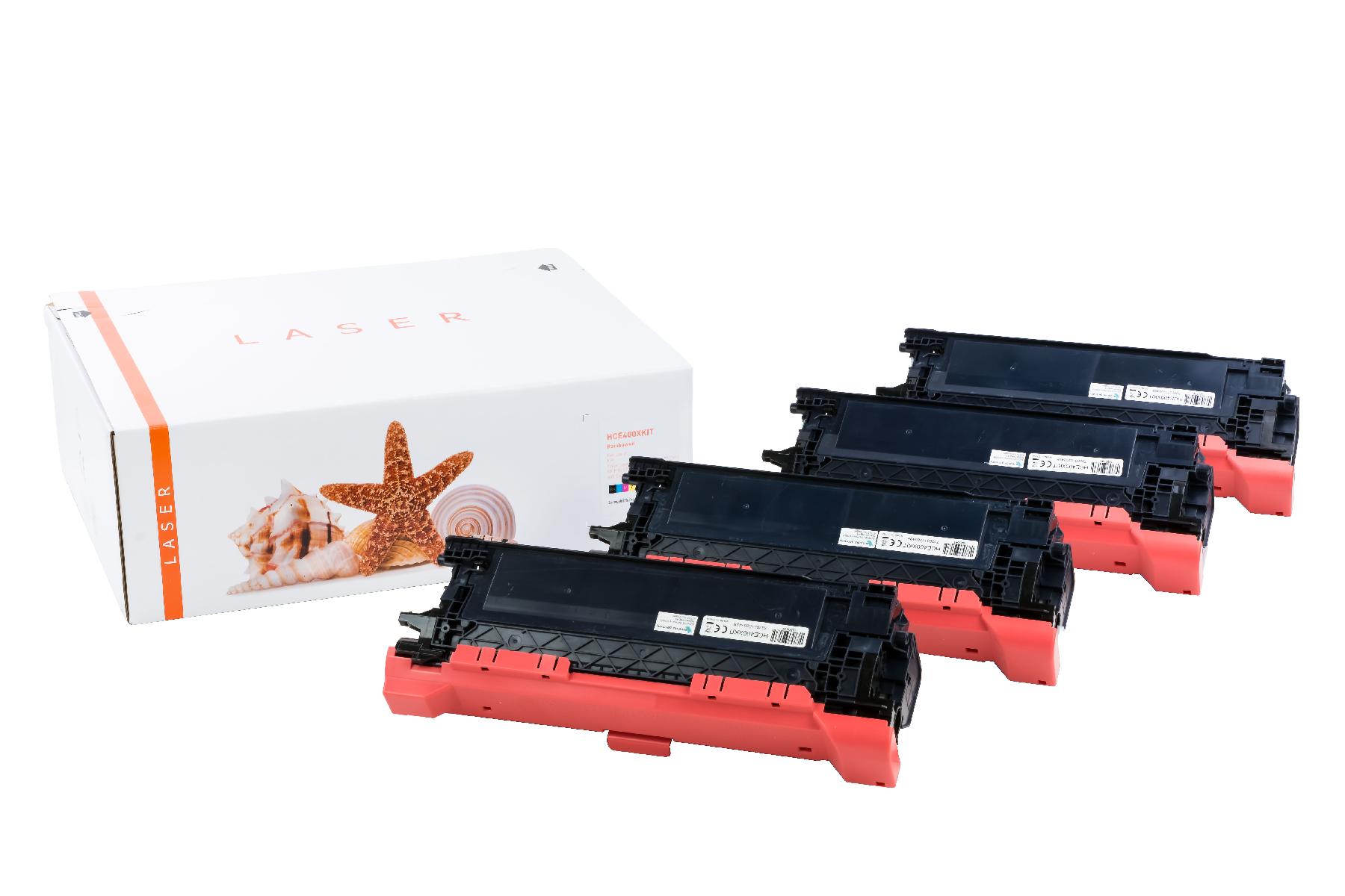 Alternativ Toner Rainbowkit für HP / CE400X /507A / BK11.000 / CMY6.000 Seiten