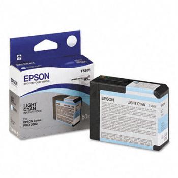 C13T580500 // T5805 / cyan / original EPSON Tintenpatrone cyan hell / C13T580500 / 80.00 ml