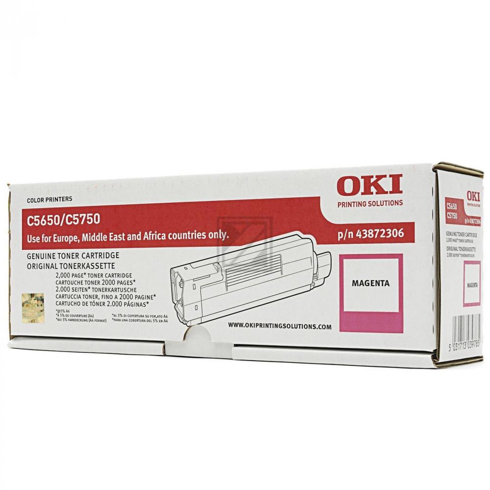 43872306 / magenta / original OKI Toner magenta / 43872306 / 2000 S.