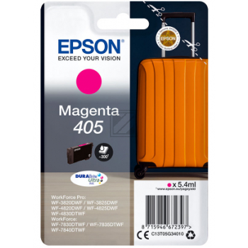 C13T05G34010 // 405 / magenta / original EPSON Tintenpatrone magenta / C13T05G34010 / 300 S. / 5.40 ml