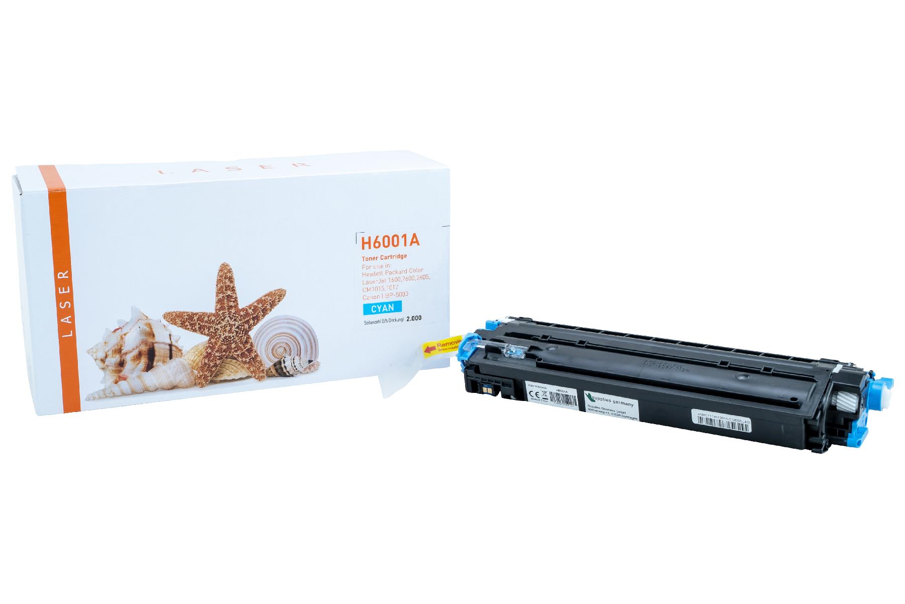 Alternativ Toner Cyan für HP / Q6001A / 124A / 2.000 Seiten