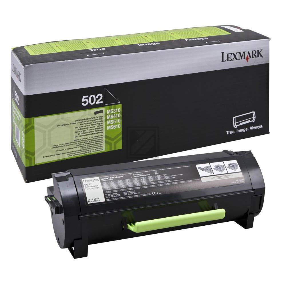 50F2000 // 502 / schwarz / original LEXMARK Toner schwarz / 50F2000 / 1500 S.